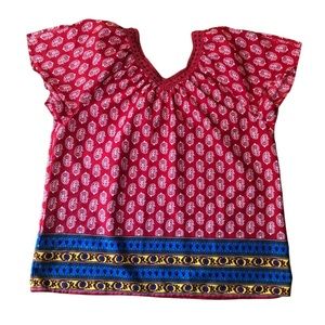 Rebecca Malone 1X Embroidery V-neck